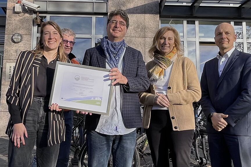 Zertifikatübergabe Fahrradfreundlicher Arbeitgeber an die BLB Niederlassung Düsseldorf Zertifikatübergabe Fahrradfreundlicher Arbeitgeber an die BLB Niederlassung Düsseldorf