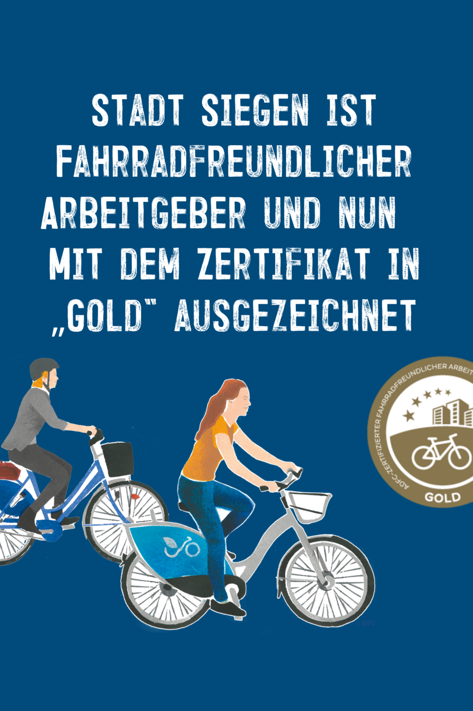 FFA_Stadtverwaltung_Siegen_08.2023 Im August 2023 die Stadtverwaltung Siegen das begehrte Siegel in „Gold“ erhalten.